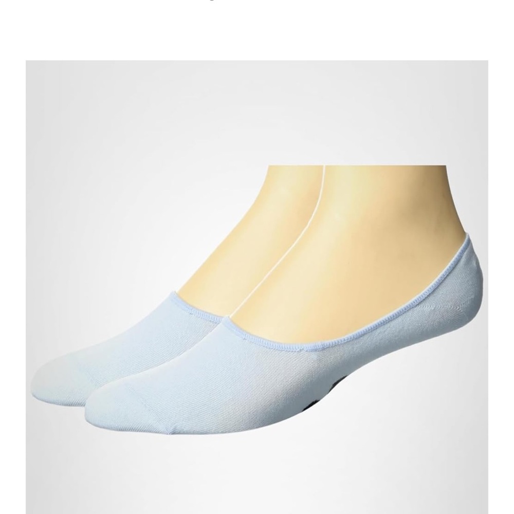 🆕 Hugo Boss Women's Sky Blue Invisible Socks 2 Pack